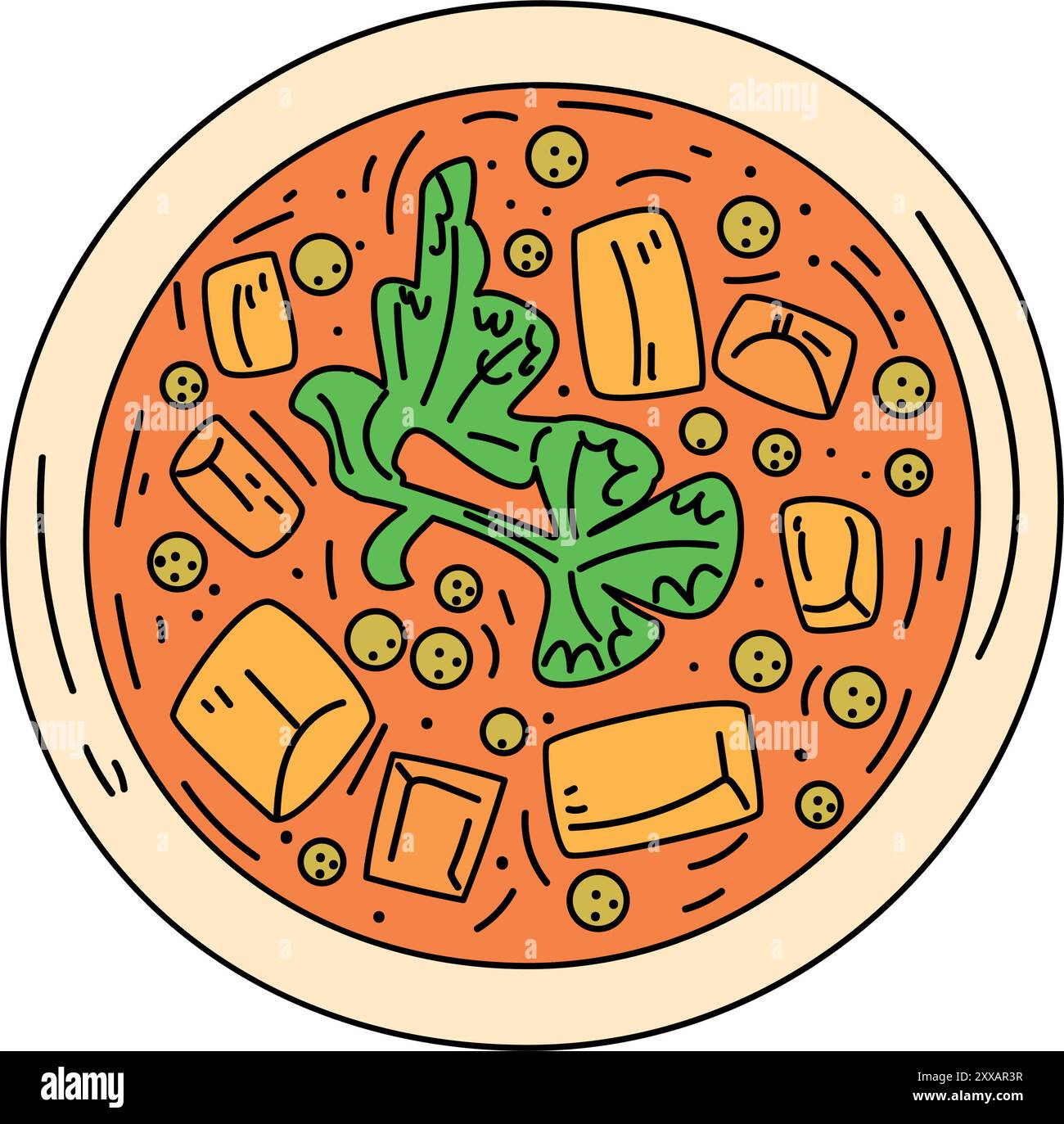 Indian balti dish Stock Vector Images - Alamy