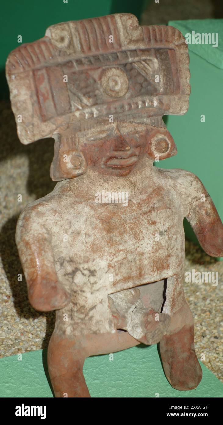 The Maternity in the precolumbian Cultures, Site Museum in Xochitecatl Archaeological Site, San MIguel del Milagro Tlaxcala Stock Photo