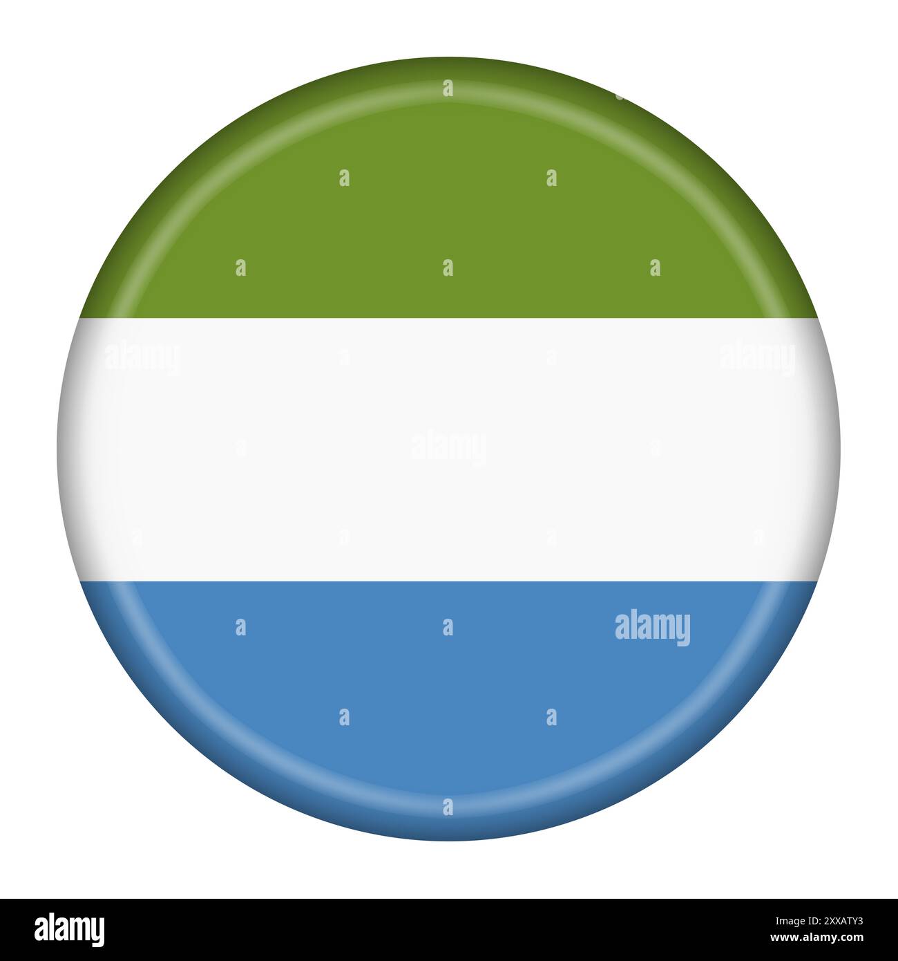 Sierra Leone flag button illustration with clipping path Stock Photo ...