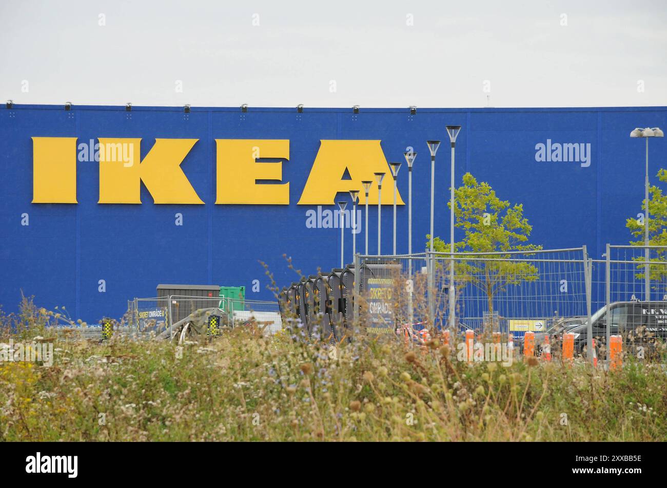 Copenhagen/ DenmarK/ 23 August 2024/Swedish ikea store wind turbine ...