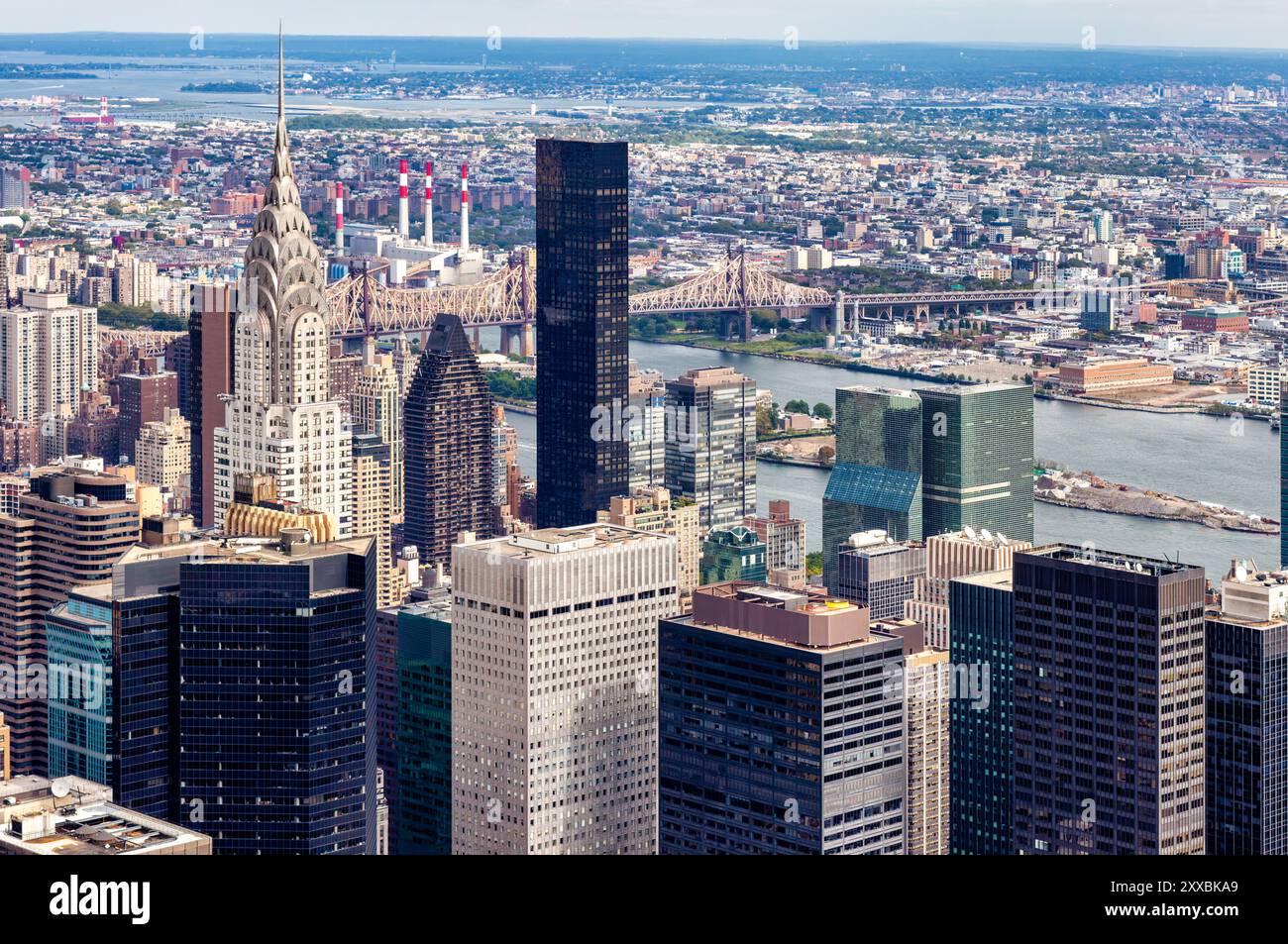 Aerial view of New York skyscrapers Stock Photo - Alamy