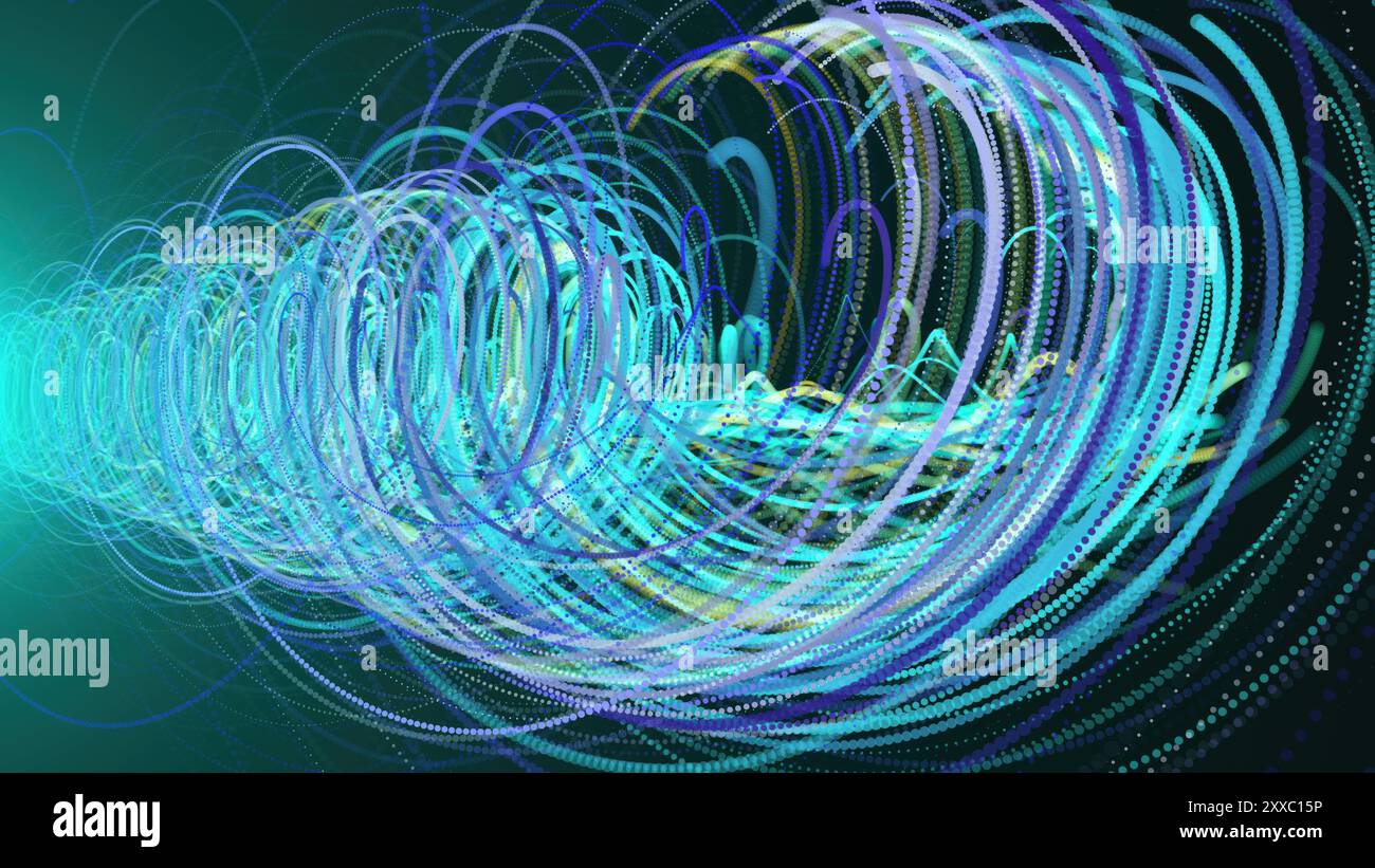 Abstract spiral lines. Computer generated 3d render Stock Photo - Alamy