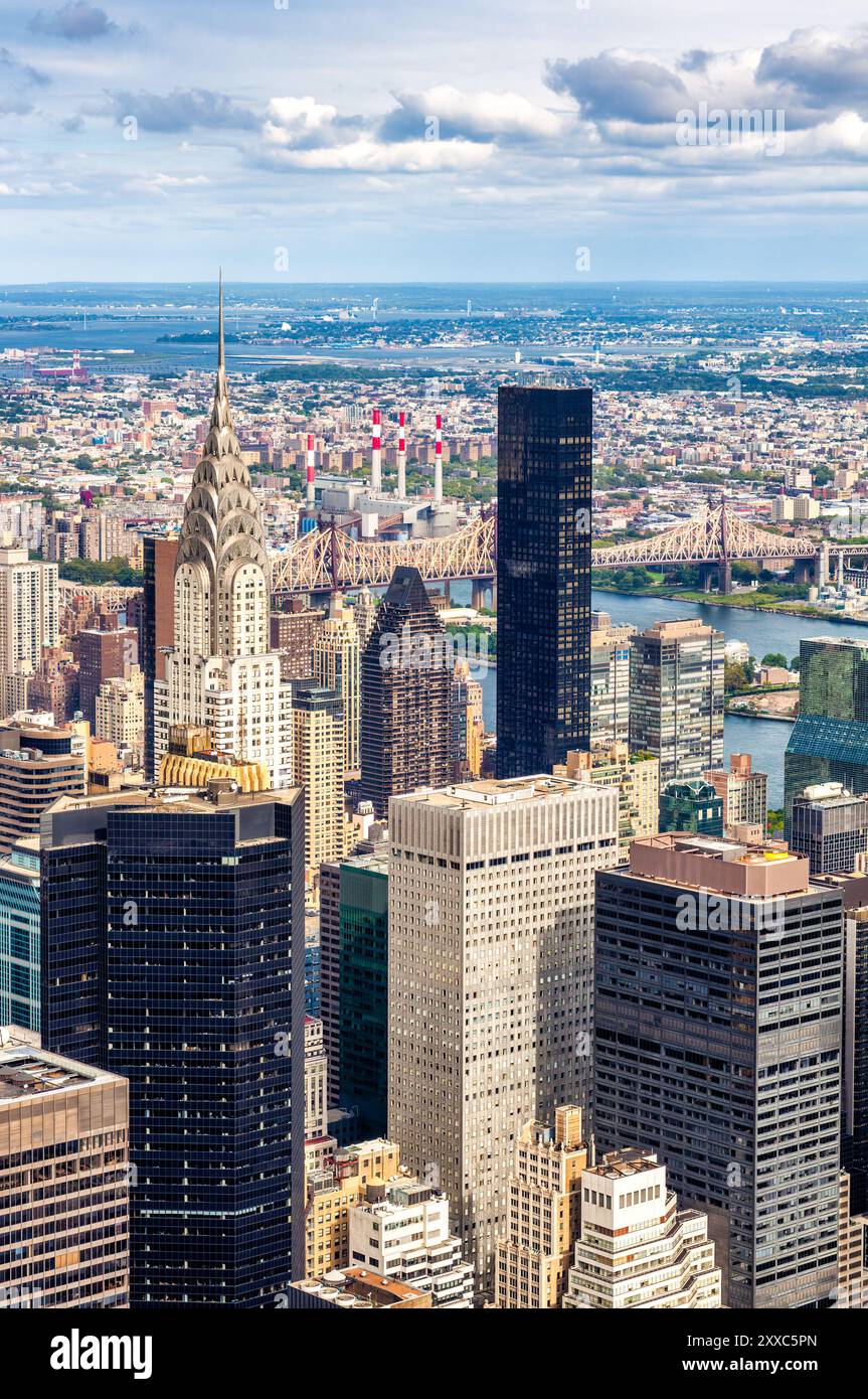 Aerial view of New York skyscrapers Stock Photo - Alamy