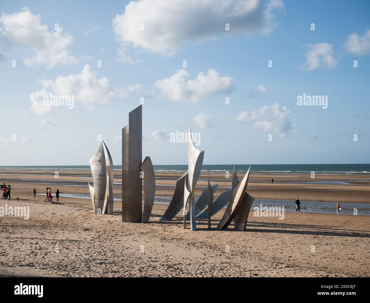 Omaha Beach, France: August 20th 2024: Les Braves monument in Omaha ...