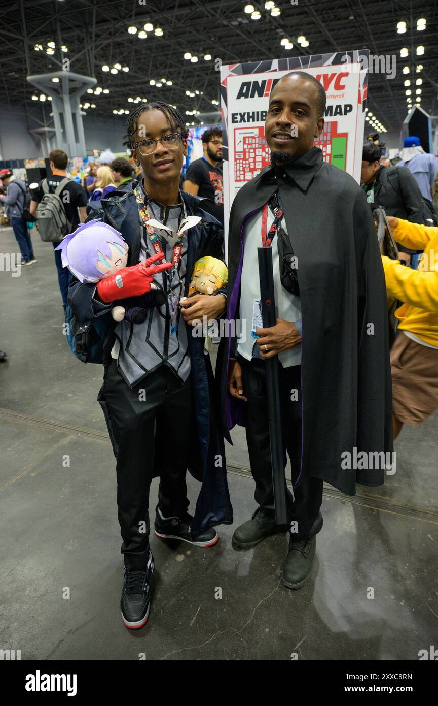 New York, NY, USA. 23rd Aug, 2024. Cosplayers showed up as their ...