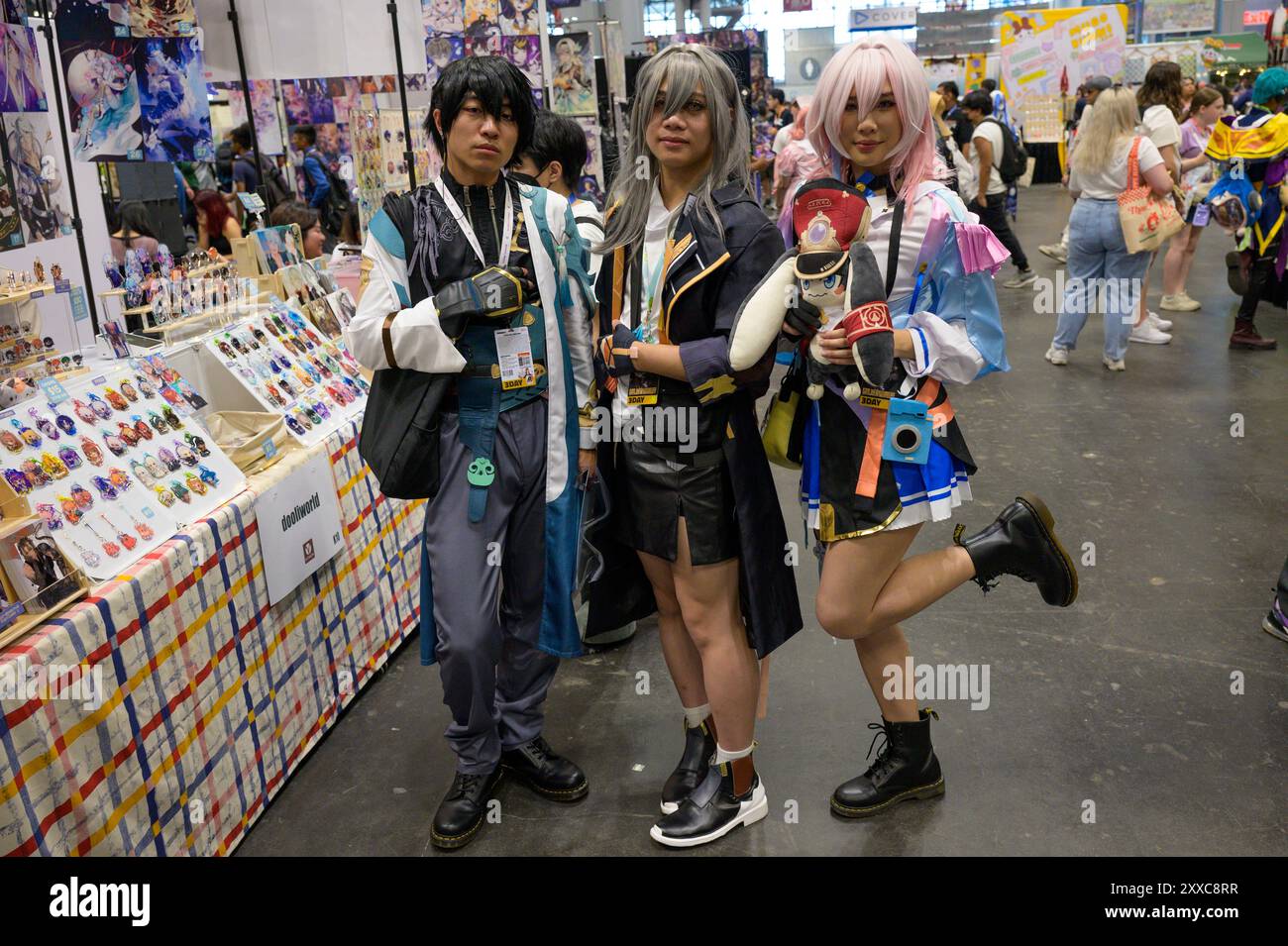 New York, NY, USA. 23rd Aug, 2024. Cosplayers showed up as their ...