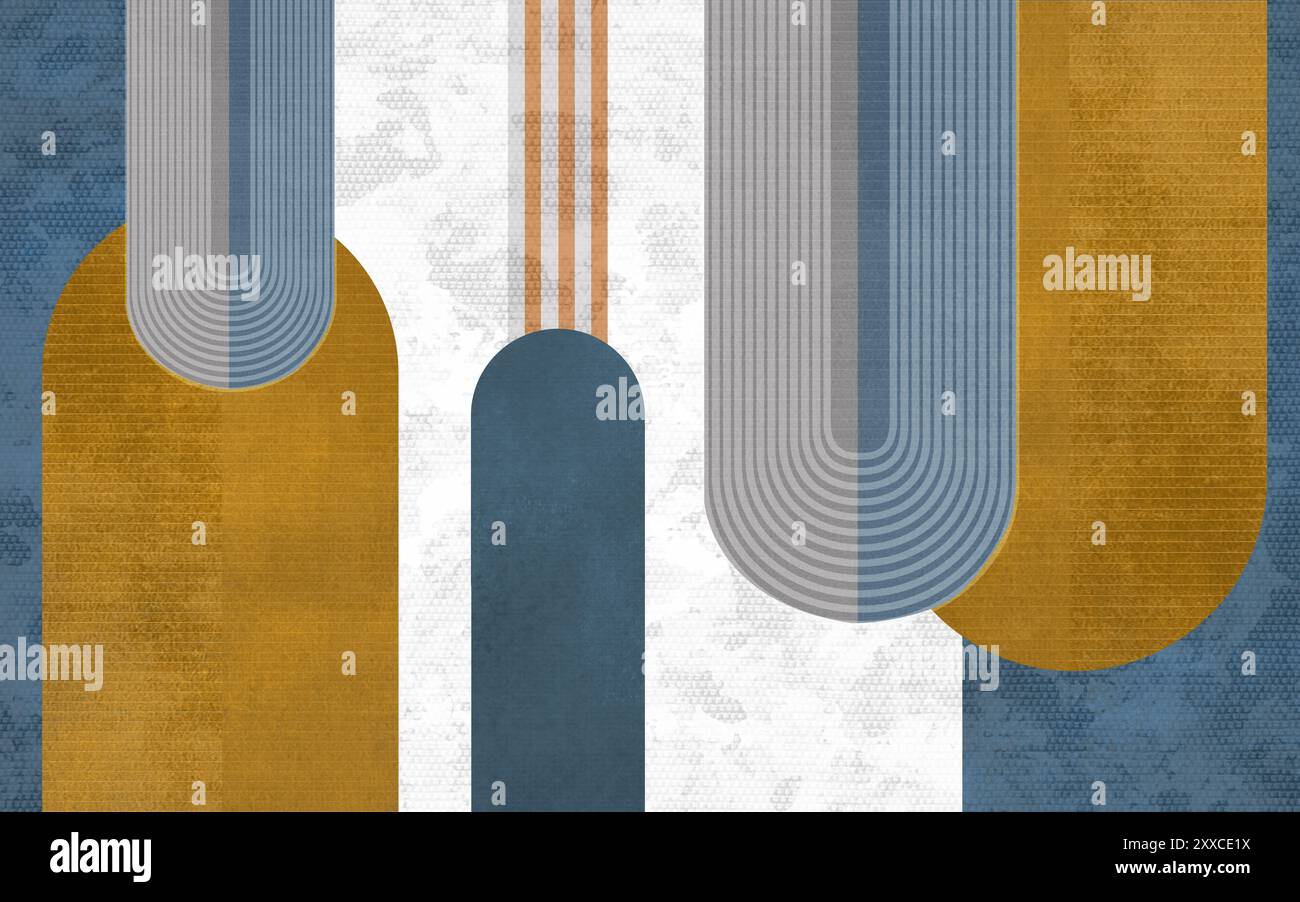 Minimalist mural wallpaper hi-res stock photography and images - Alamy