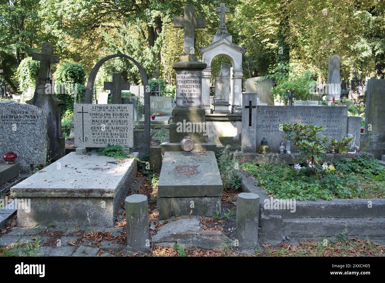 Madrid, Spain. 23rd Aug, 2024. View of Powazki Cemetery in Warsaw was founded in 1790, it is the most famous cemetery in Poland due to the large number of personalities who rest there.Warsaw August 23, 2024 (Photo by Oscar Gonzalez/Sipa USA) Credit: Sipa USA/Alamy Live News Stock Photo