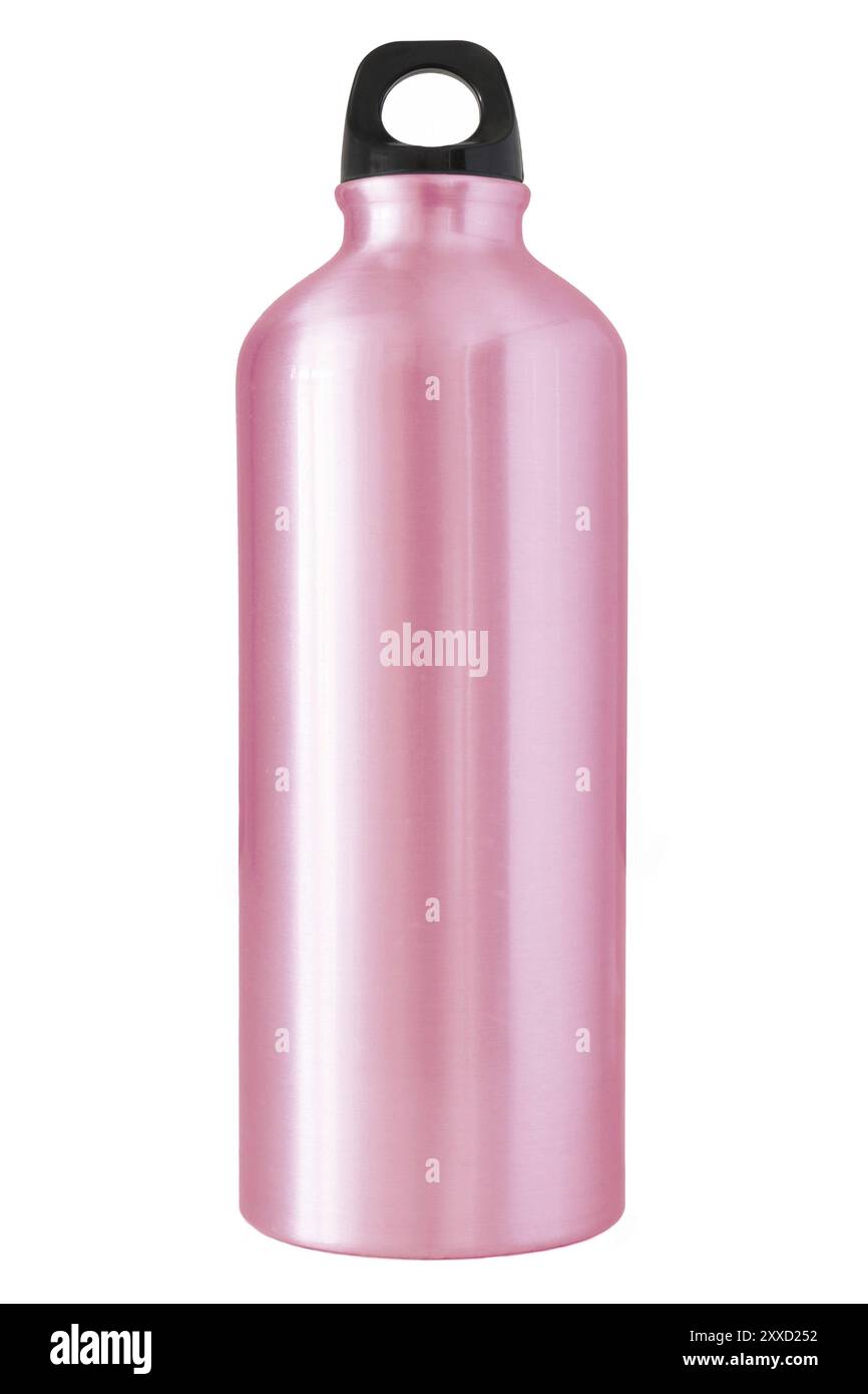 Aluminum bottle water isolated white background Stock Photo - Alamy