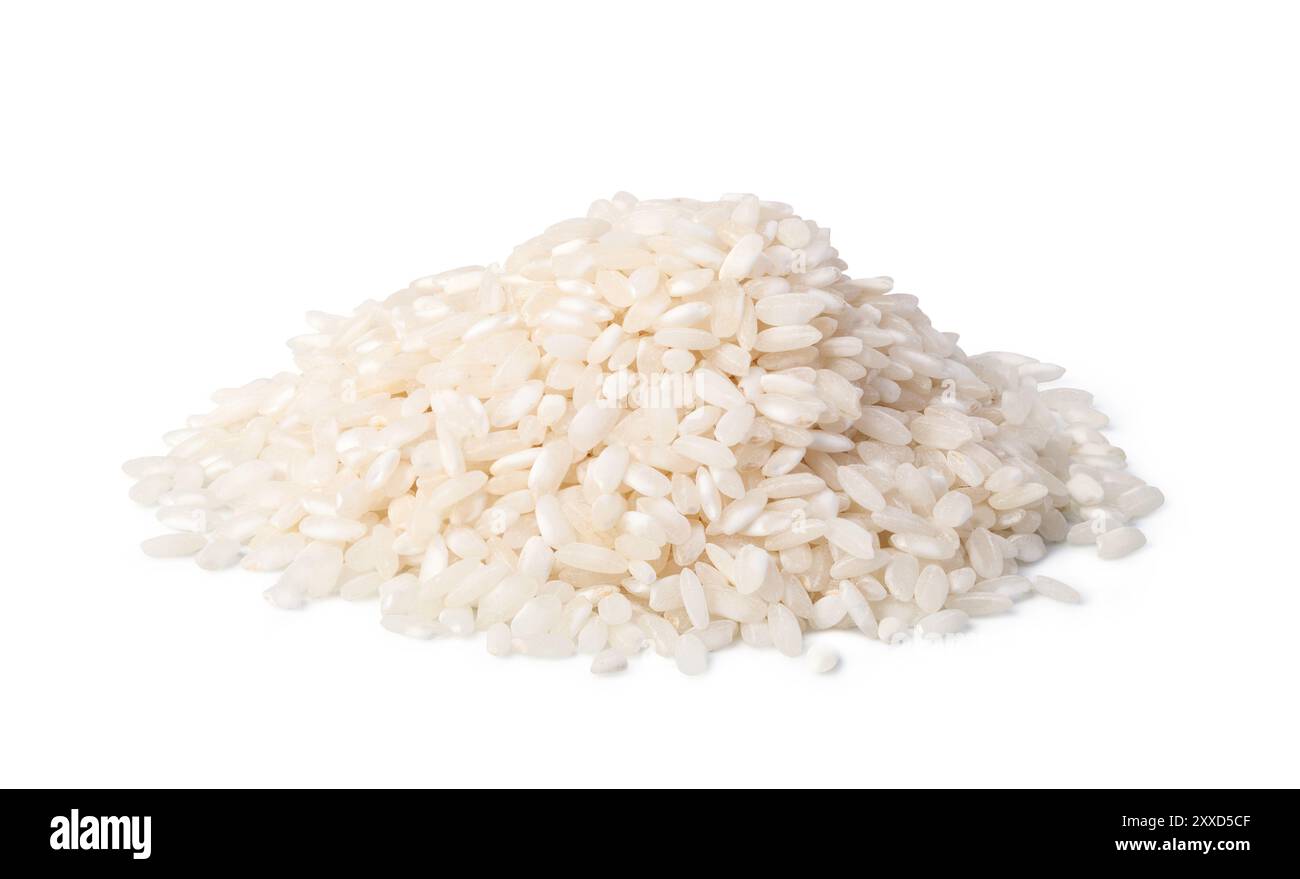 Roseto Rice Arborio rice isolated on a white background Stock Photo - Alamy
