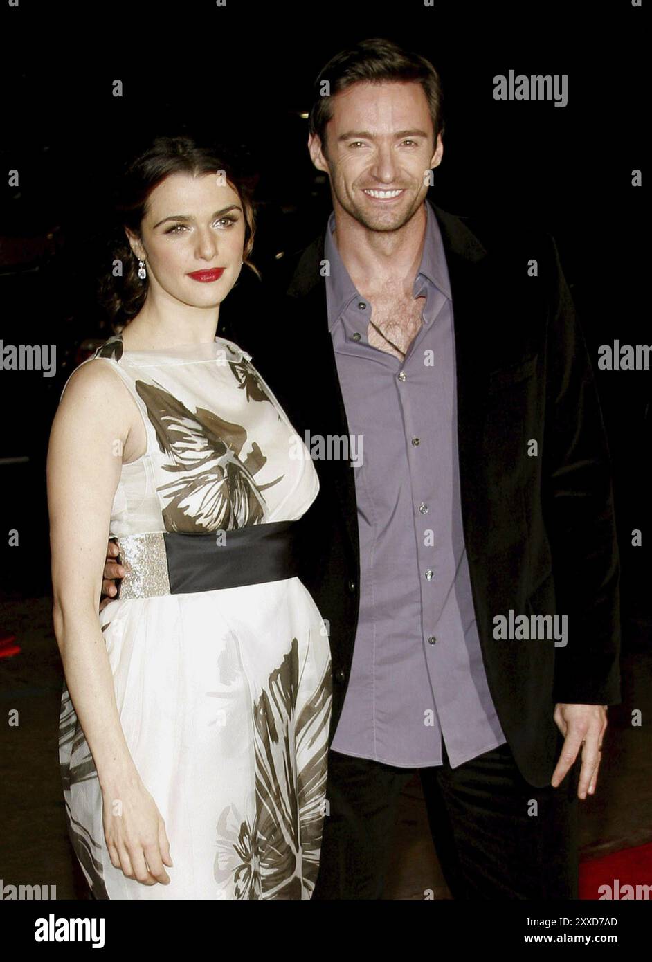 Hugh Jackman and Rachel Weisz at the Los Angeles premiere of 'The Fountain' held at the Grauman's Chinese Theatre in Hollywood on November 11, 2006. C Stock Photo