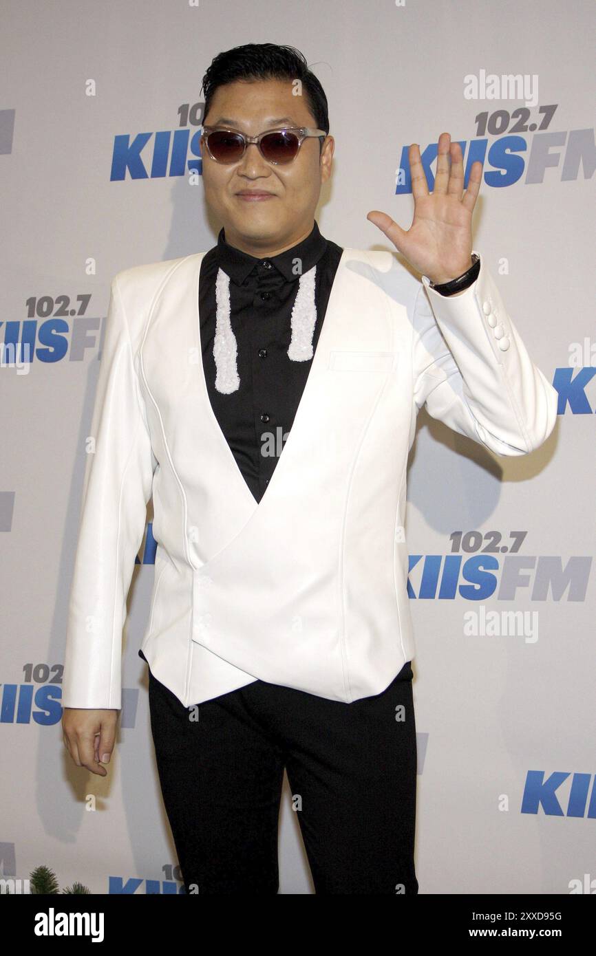 Officialpsy PSY at the KIIS FM's Jingle Ball 2012 held at the Nokia Theatre LA Live ...