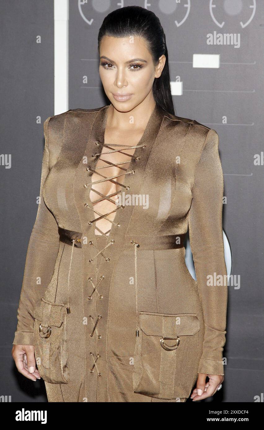 LOS ANGELES, CA, AUGUST 30, 2015: Kim Kardashian at the 2015 MTV Video Music Awards held at the Microsoft Theater in Los Angeles, USA on August 30, 20 Stock Photo