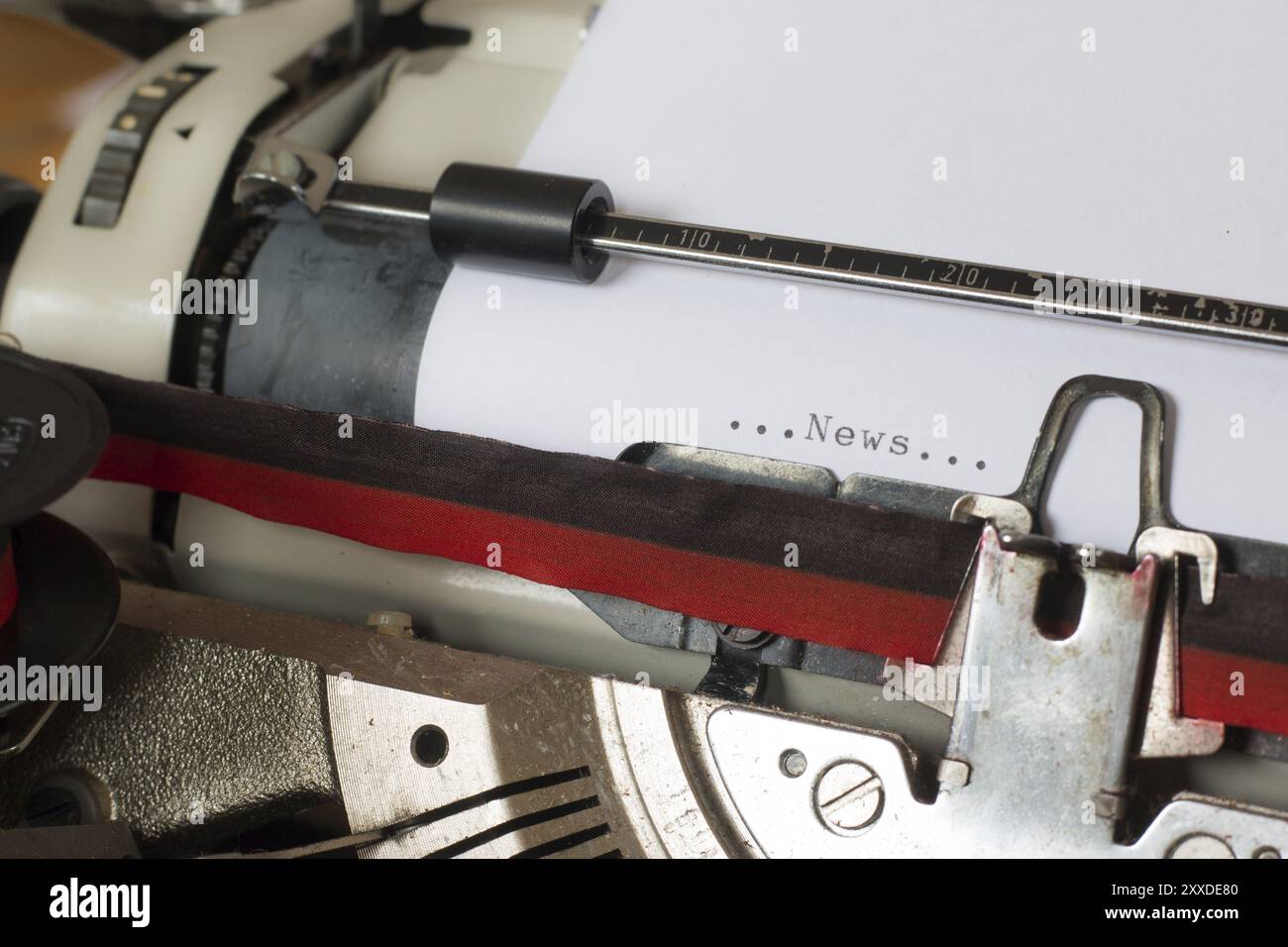Old fashioned vintage typewriter: closeup picture Stock Photo - Alamy