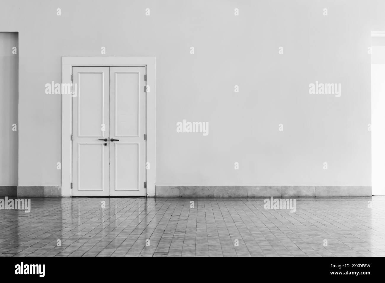 View entrance door on Black and White Stock Photos & Images - Alamy