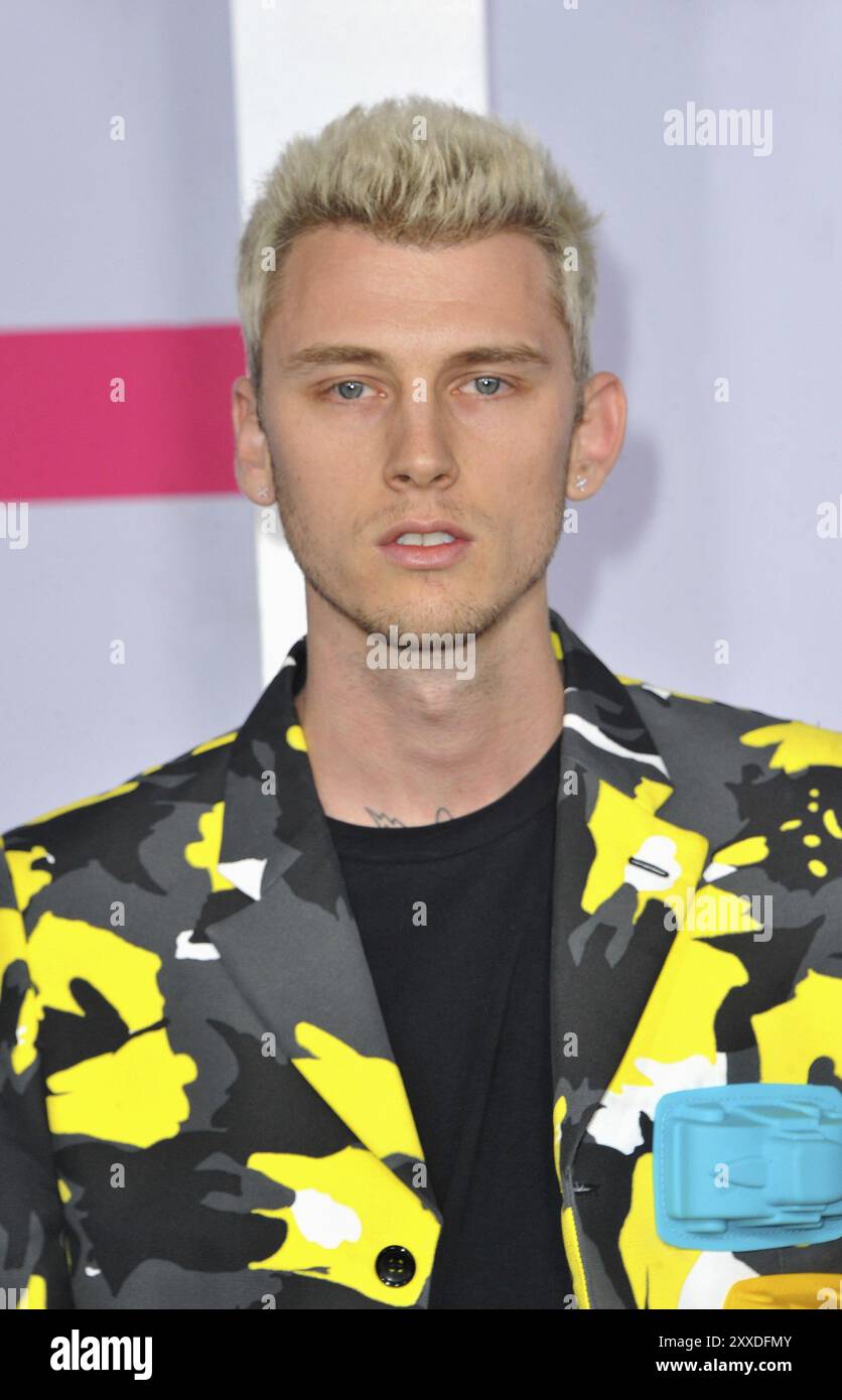 Machine Gun Kelly at the 2017 American Music Awards held at the Microsoft Theater in Los Angeles, USA on November 19, 2017 Stock Photo