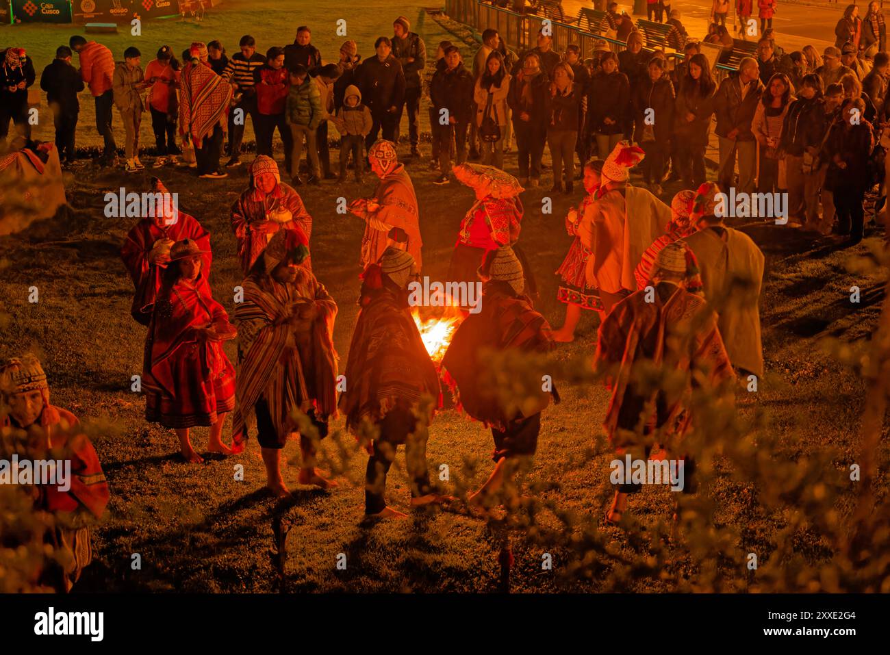 Inka Rituale Cuzco, Peru. 5th Jan, 2024. Inka ritual at the foot of the Church of ...