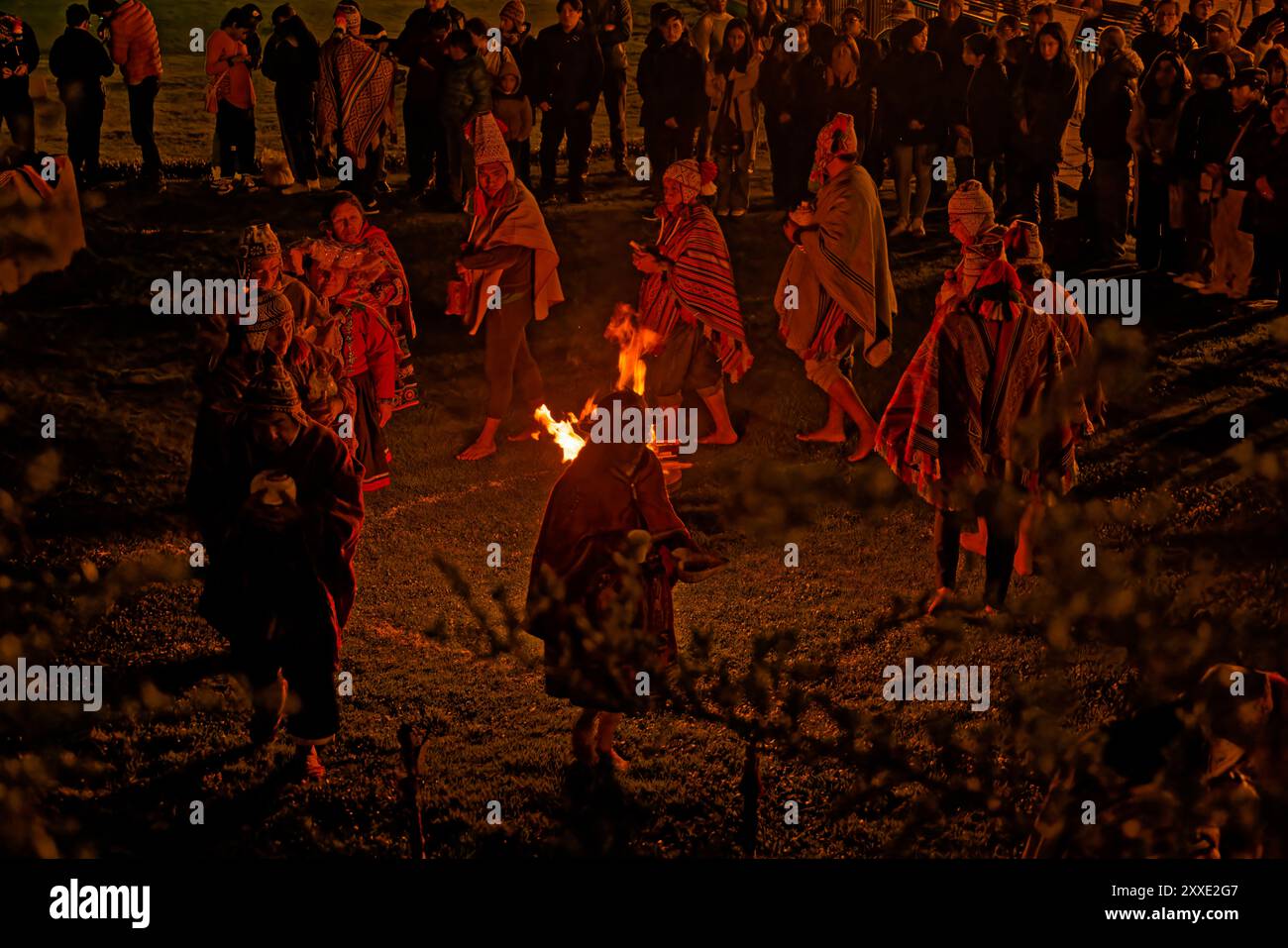 Inka Rituale Cuzco, Peru. 5th Jan, 2024. Inka ritual at the foot of the Church of ...