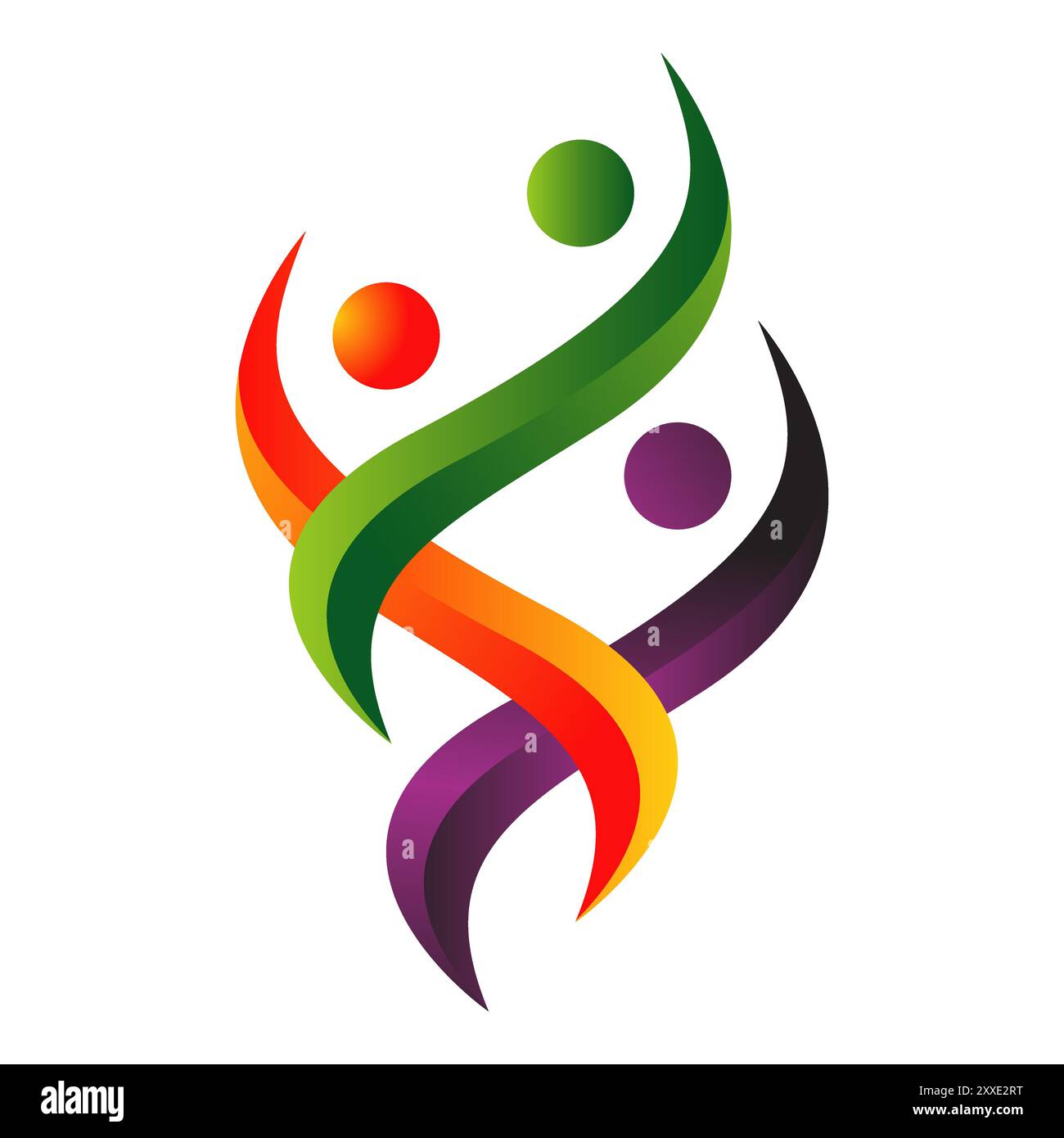 Abstract group of dancing People Logo together happiness family ...