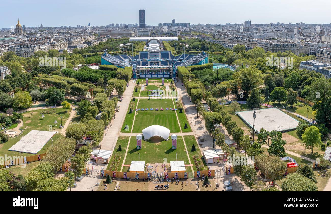 Paris, France 08 22 2025 Olympic Games Paris 2025. View of ChampDe