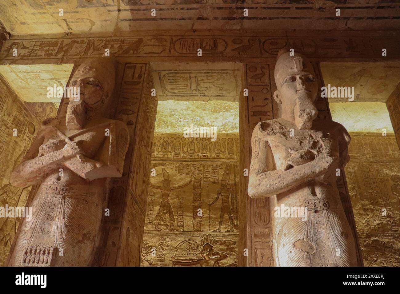 Ancient egyptian temple of Abu Simbel (temples of Ramsess II and ...