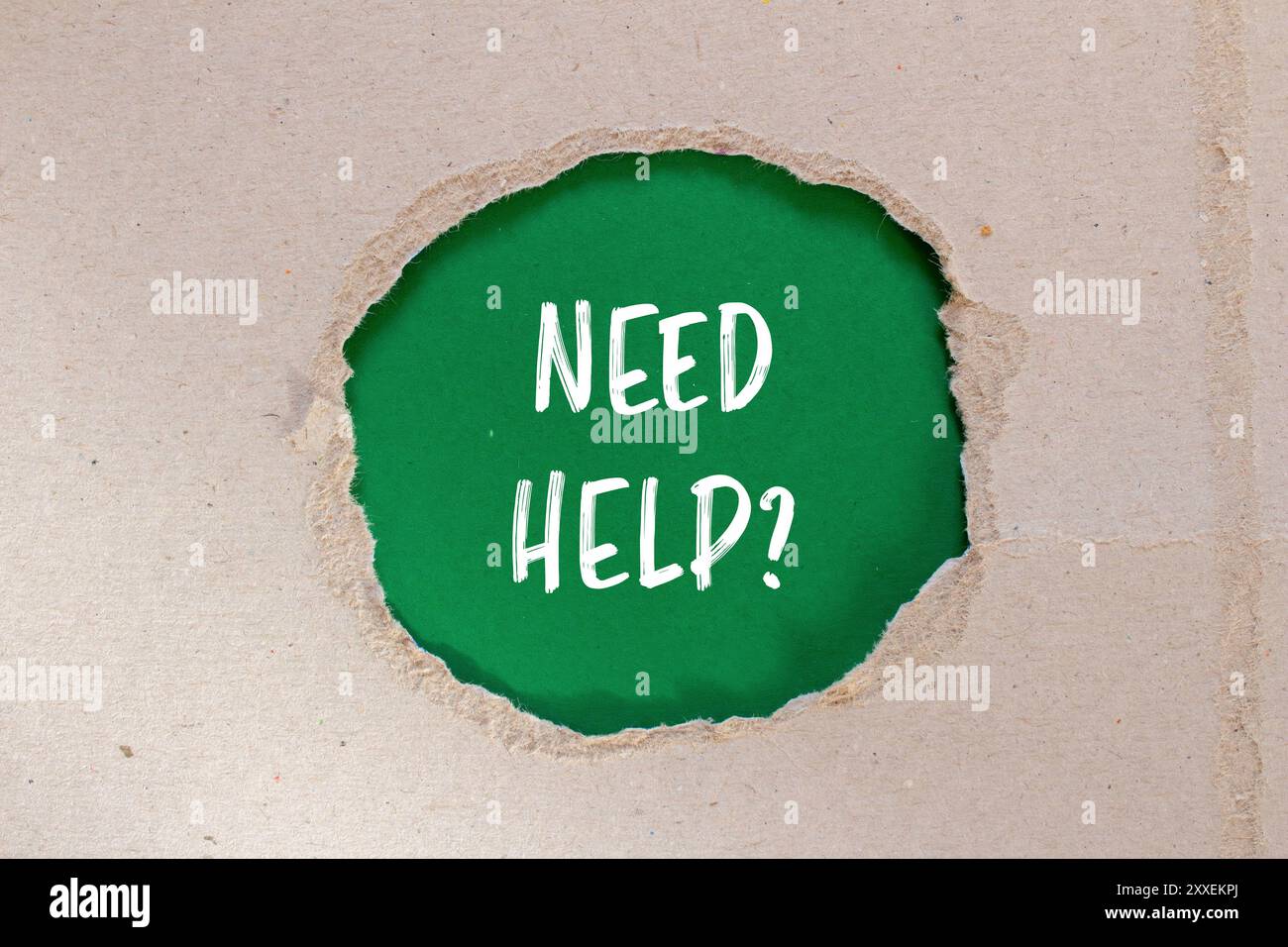 Need help question message written on ripped torn paper with green ...