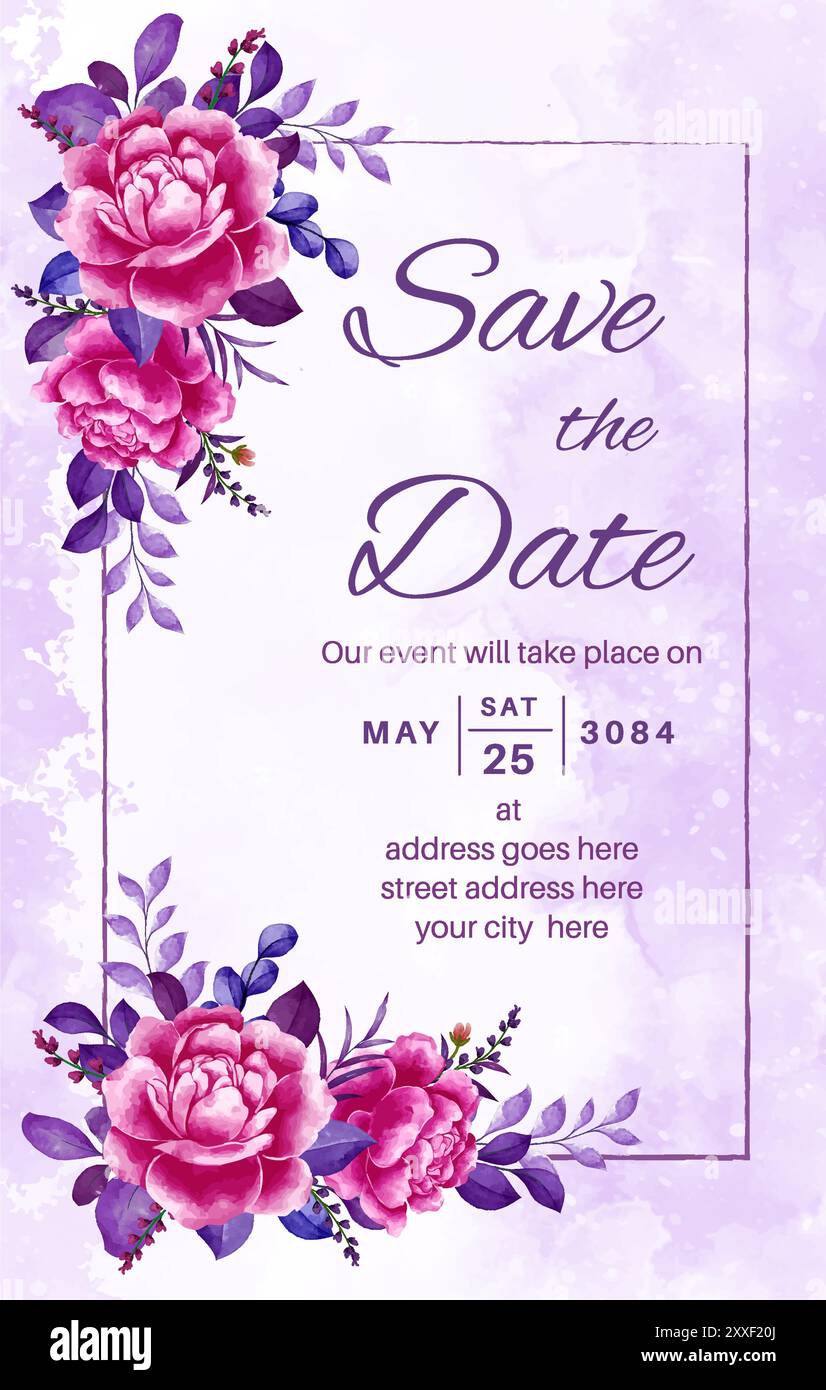 Floral Wedding Card Floral Wedding Card
