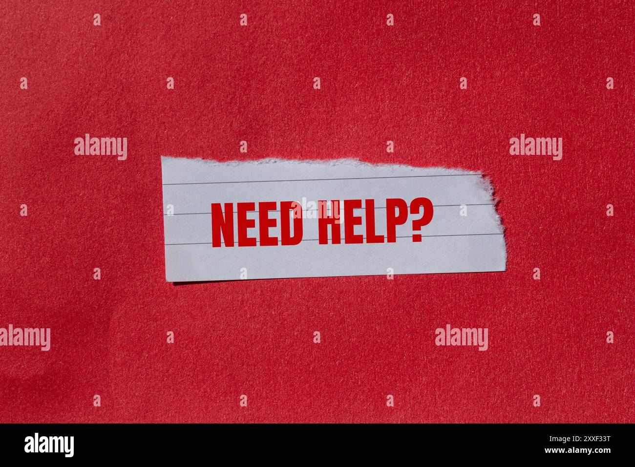 Need help question written on ripped torn paper piece with red ...