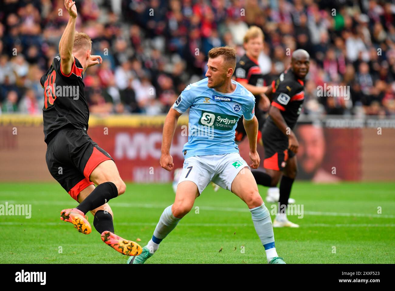 Superliga match between FC Midtjylland and Soenderjyske Football at MCH ...