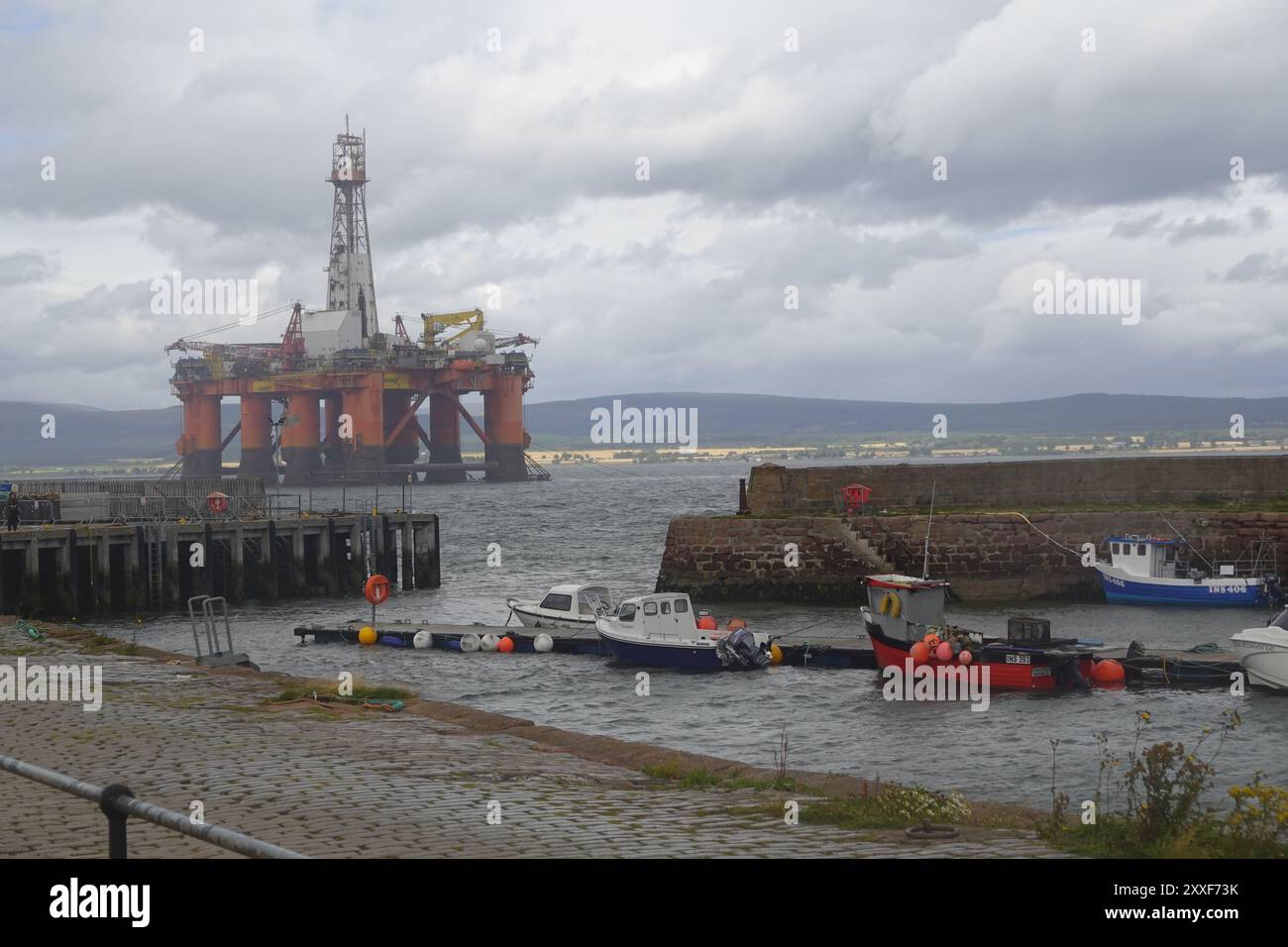 Cromarty Harbour, a working harbour, Cromarty, Black Isle, Scottish ...