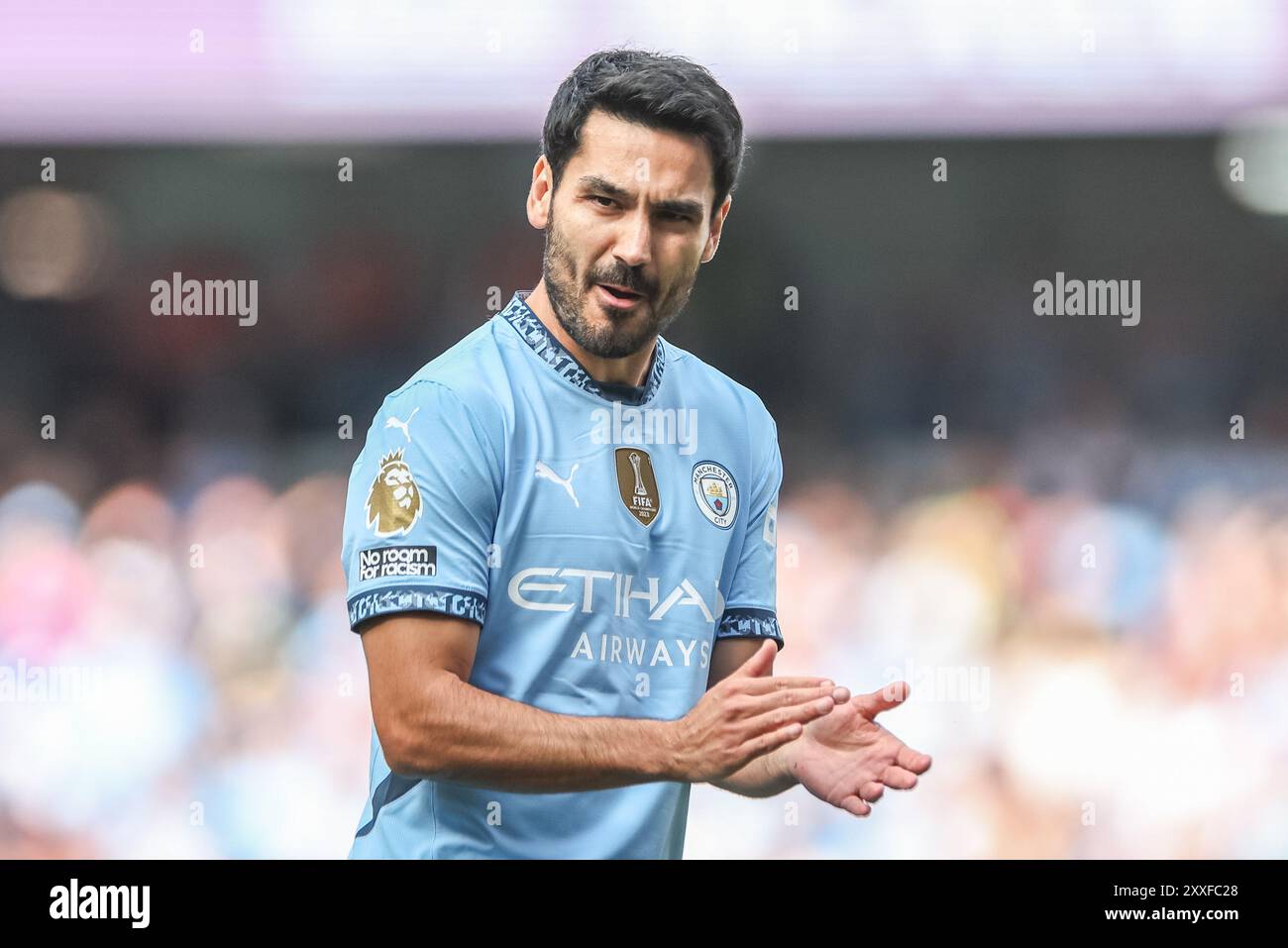 İlkay Gündoğan of Manchester City makes his return during the Premier ...