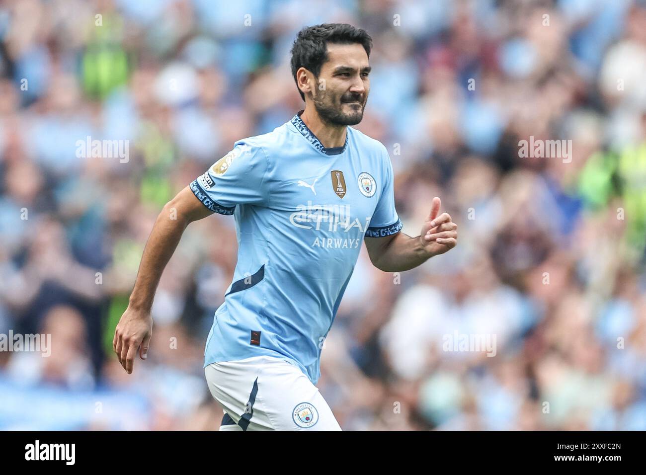 İlkay Gündoğan of Manchester City makes his return during the Premier ...