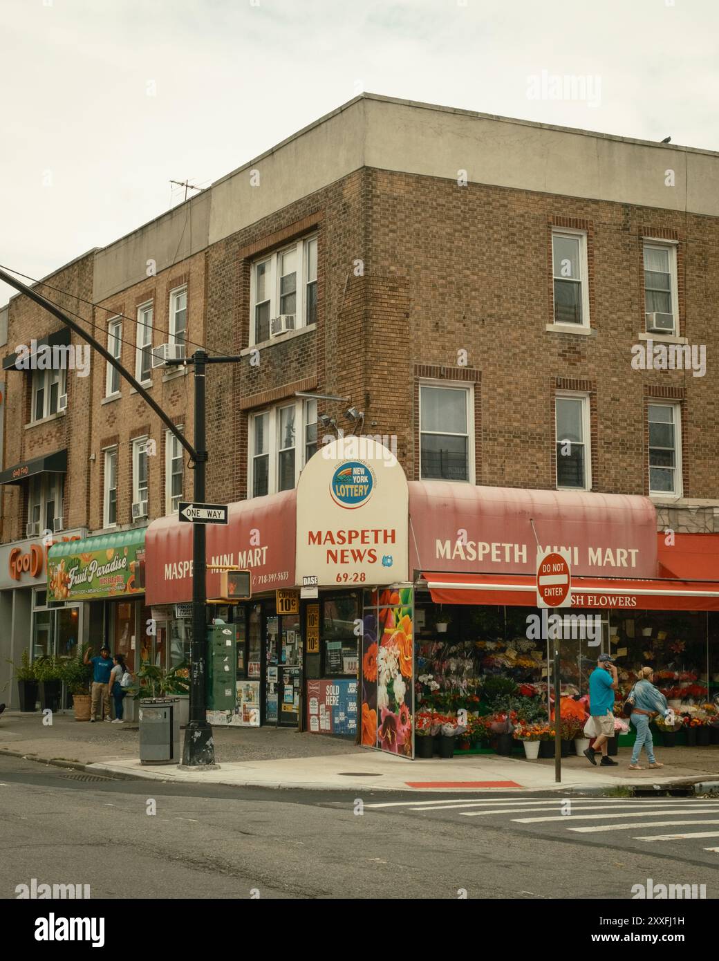 Maspeth News vintage sign in Maspeth, Queens, New York Stock Photo Alamy