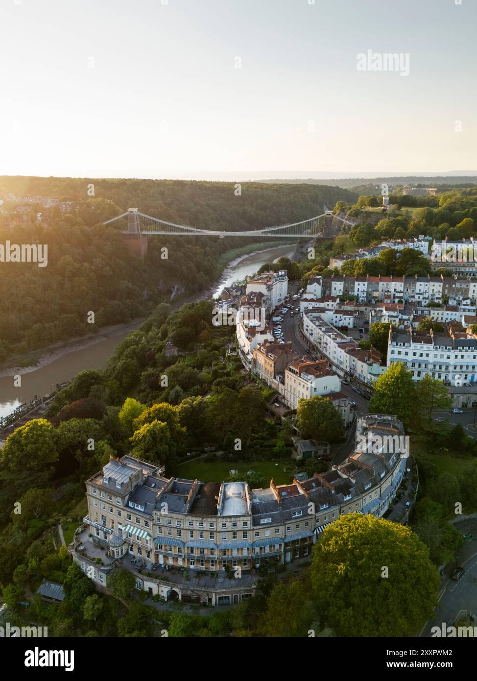Aerial drone view suspension bridge hi-res stock photography and images ...