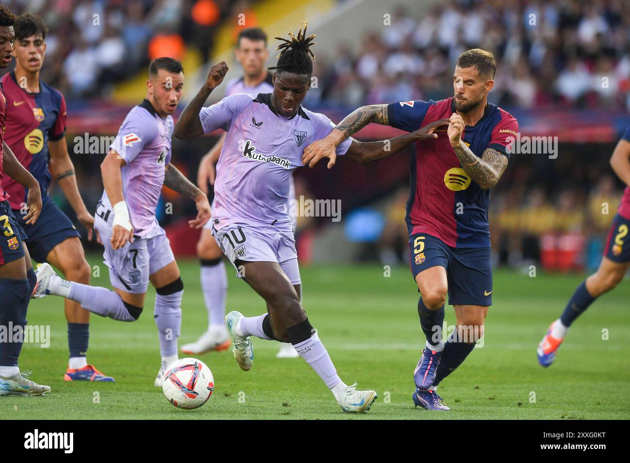 La Liga EA Sports match FC Barcelona vs Athletic de Bilbao Estadio ...