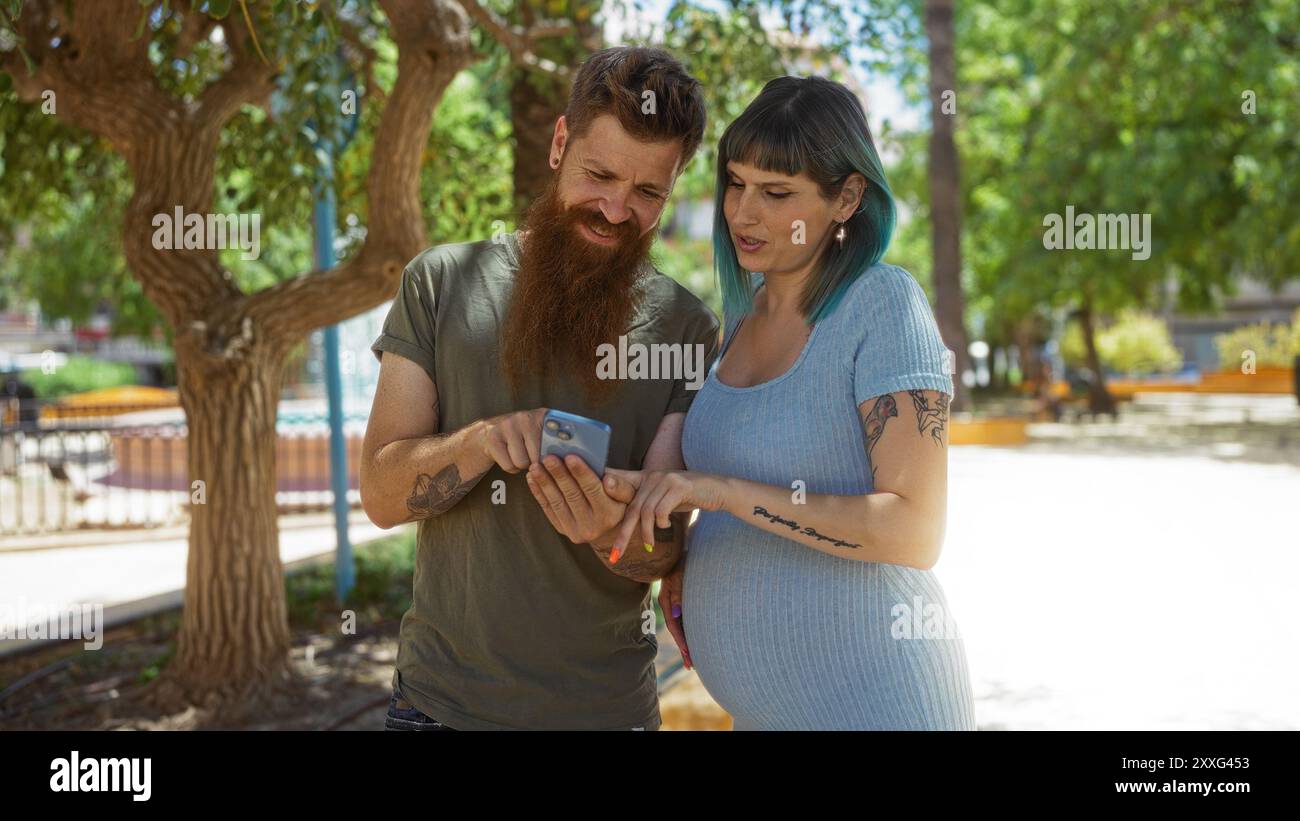Pregnant woman bearded man hi-res stock photography and images - Alamy