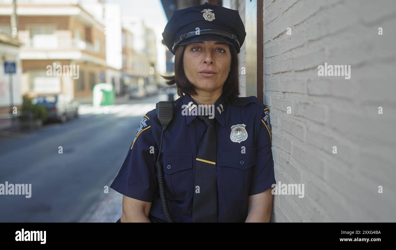 Hispanic police officer radio hi-res stock photography and images - Alamy
