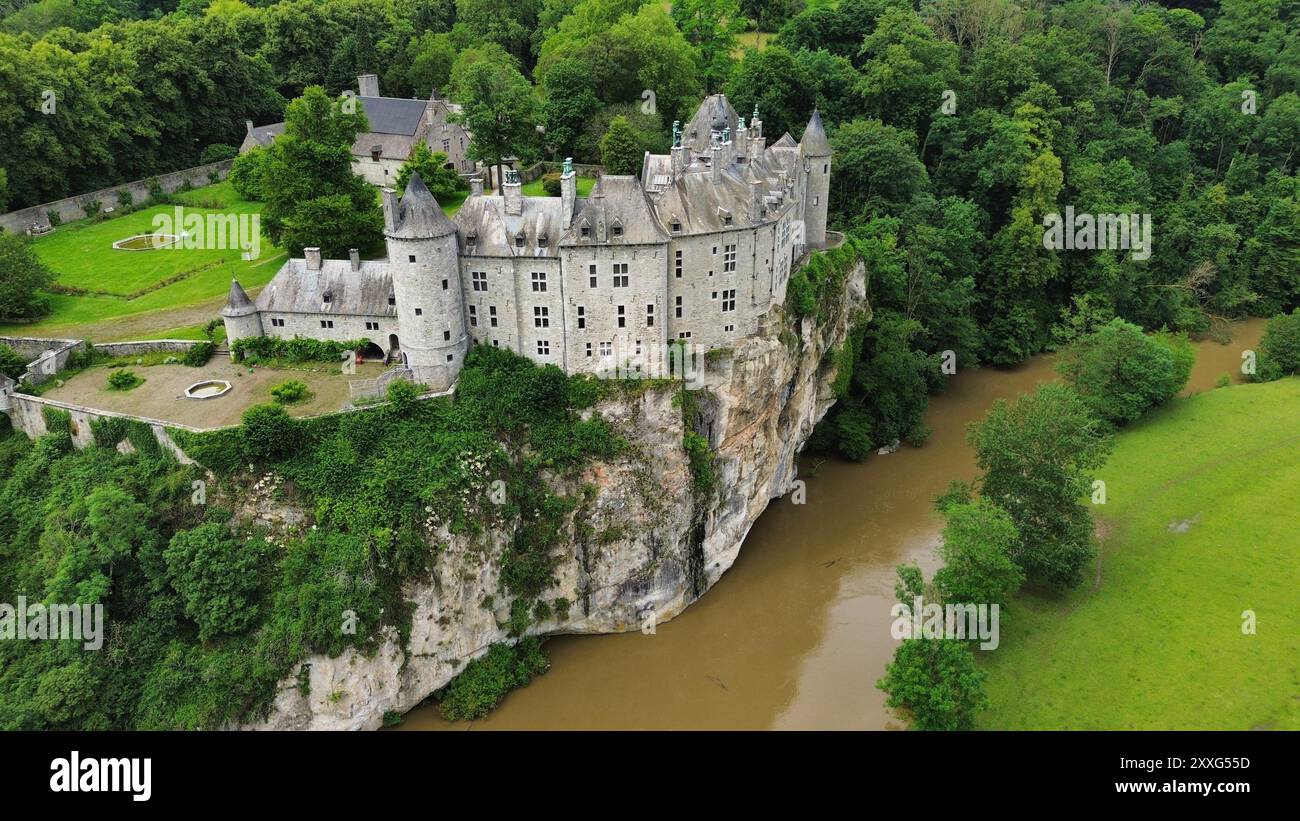 Drone Photo Walzin Castle Belgium Europe Stock Photo Alamy