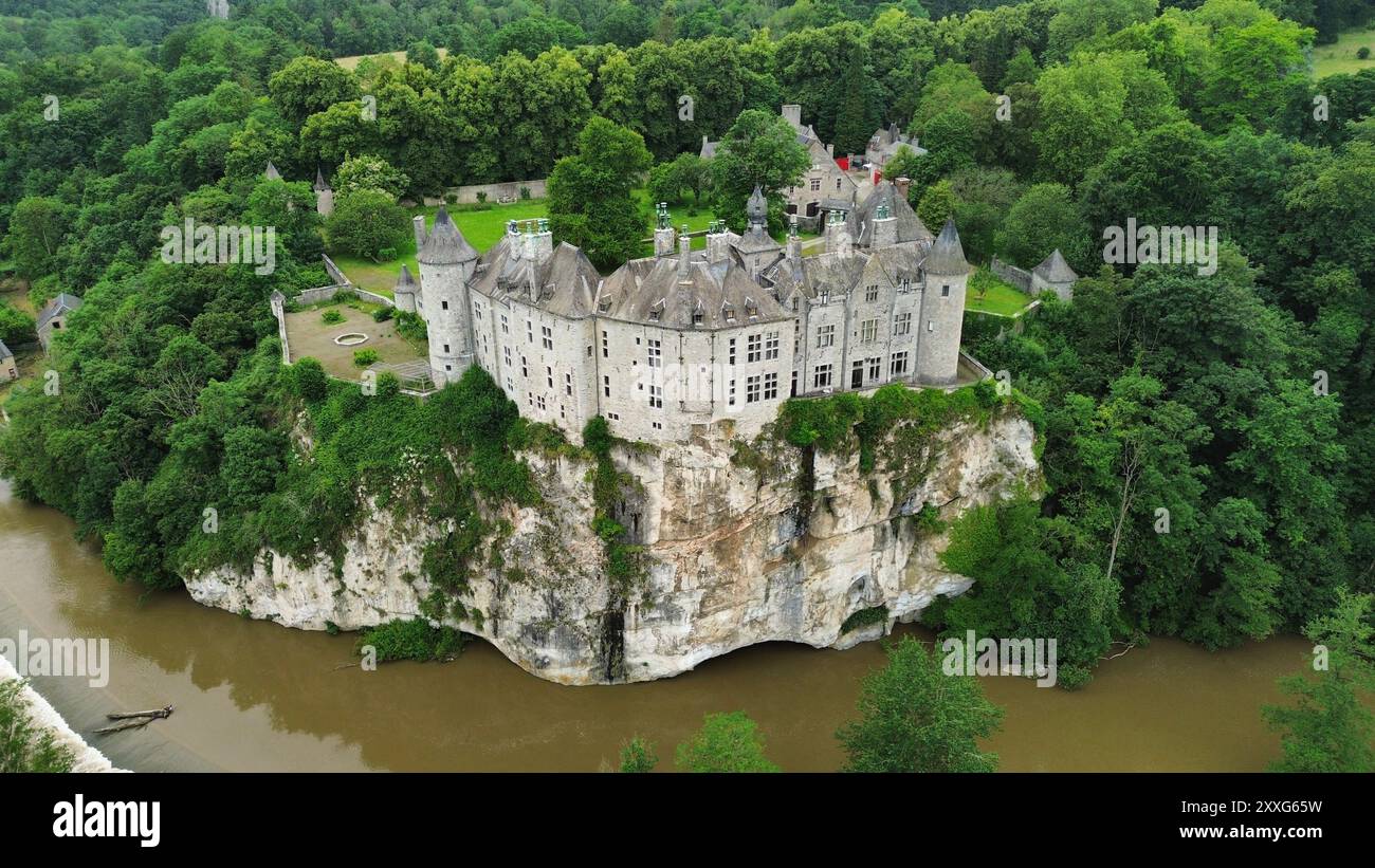 Drone Photo Walzin Castle Belgium Europe Stock Photo Alamy