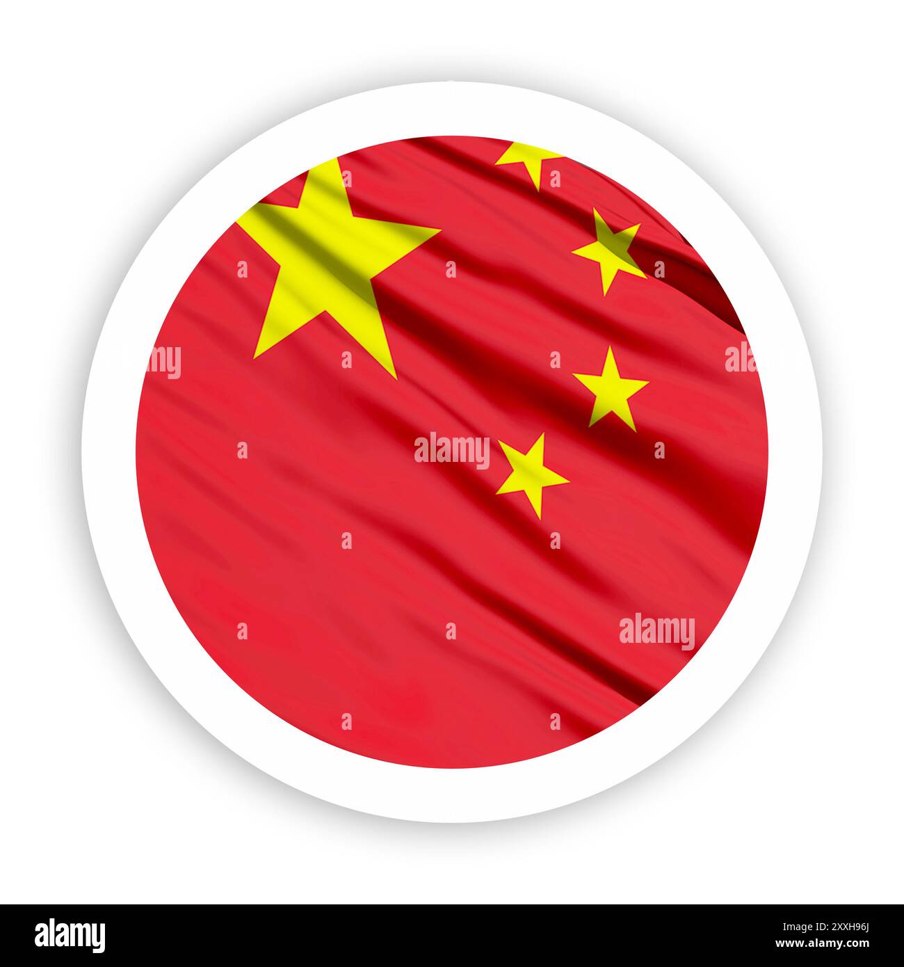 National flag china round Cut Out Stock Images & Pictures - Alamy