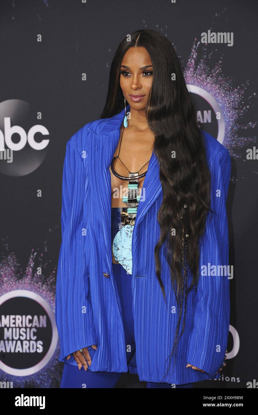 Ciara at the 2019 American Music Awards held at the Microsoft Theater in Los Angeles, USA on November 24, 2019 Stock Photo