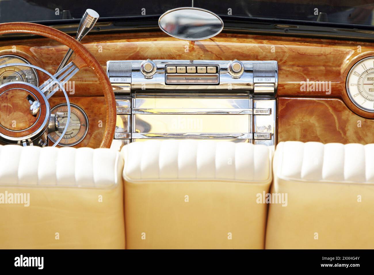 Dashboard of a luxury car Stock Photo