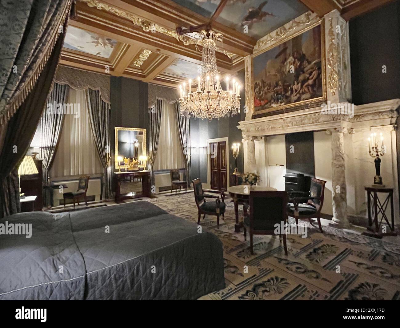 Amsterdam, Netherlands. August 29, 2023. The interior of the Royal Palace in Amsterdam Stock Photo