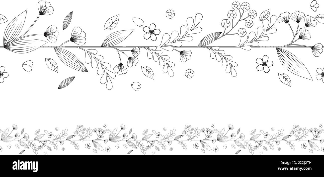 Botanical collection spring blossom Cut Out Stock Images & Pictures - Alamy