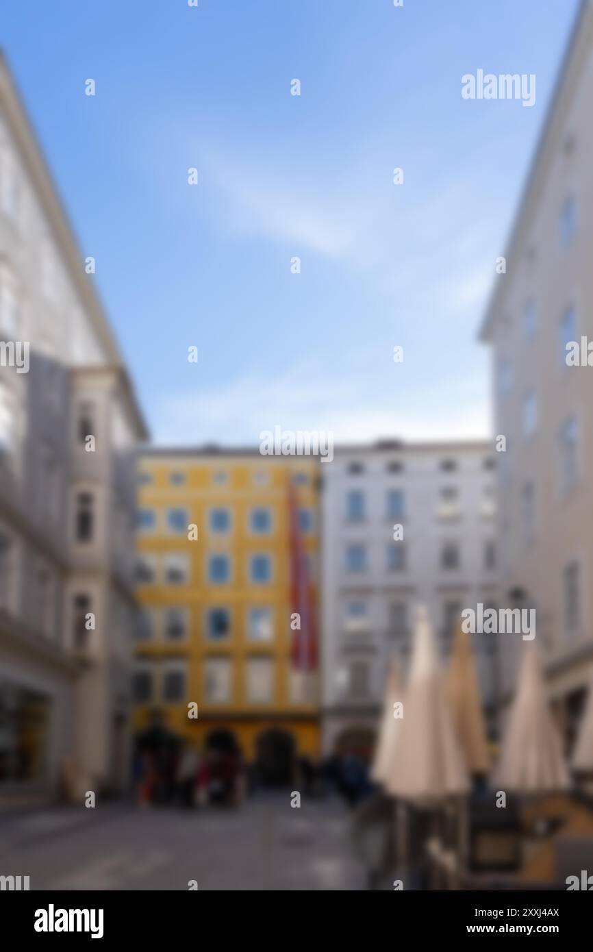 Blurry european street scene hi-res stock photography and images - Alamy