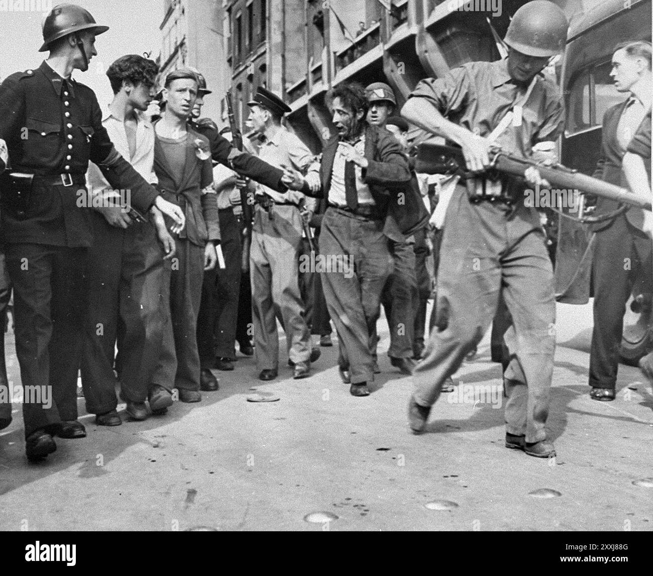 Humiliation collaborator Black and White Stock Photos & Images - Alamy