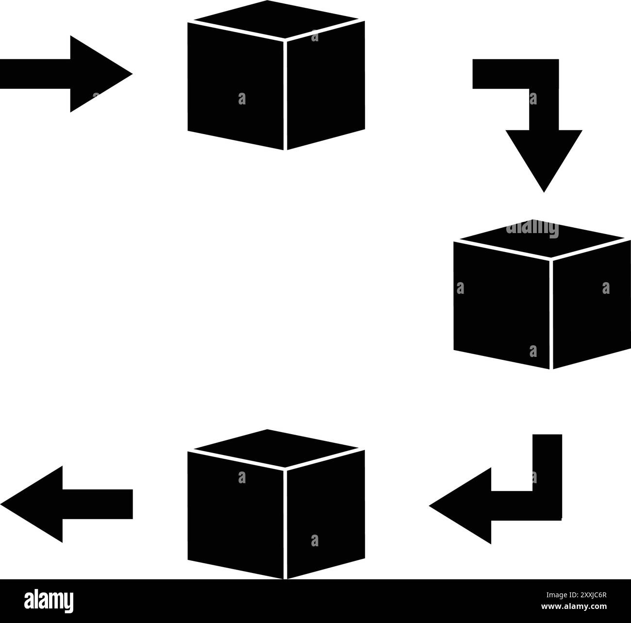 FIFO Icon - Goods Management Vector, Sign and Symbol for Design ...