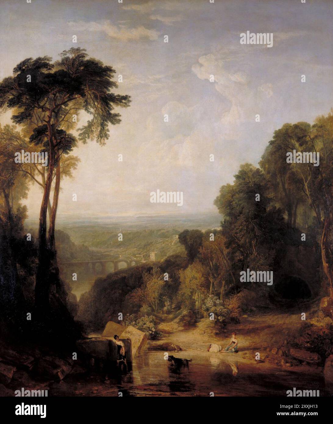 Crossing the Brook painting by J. M. W. Turner Stock Photo - Alamy