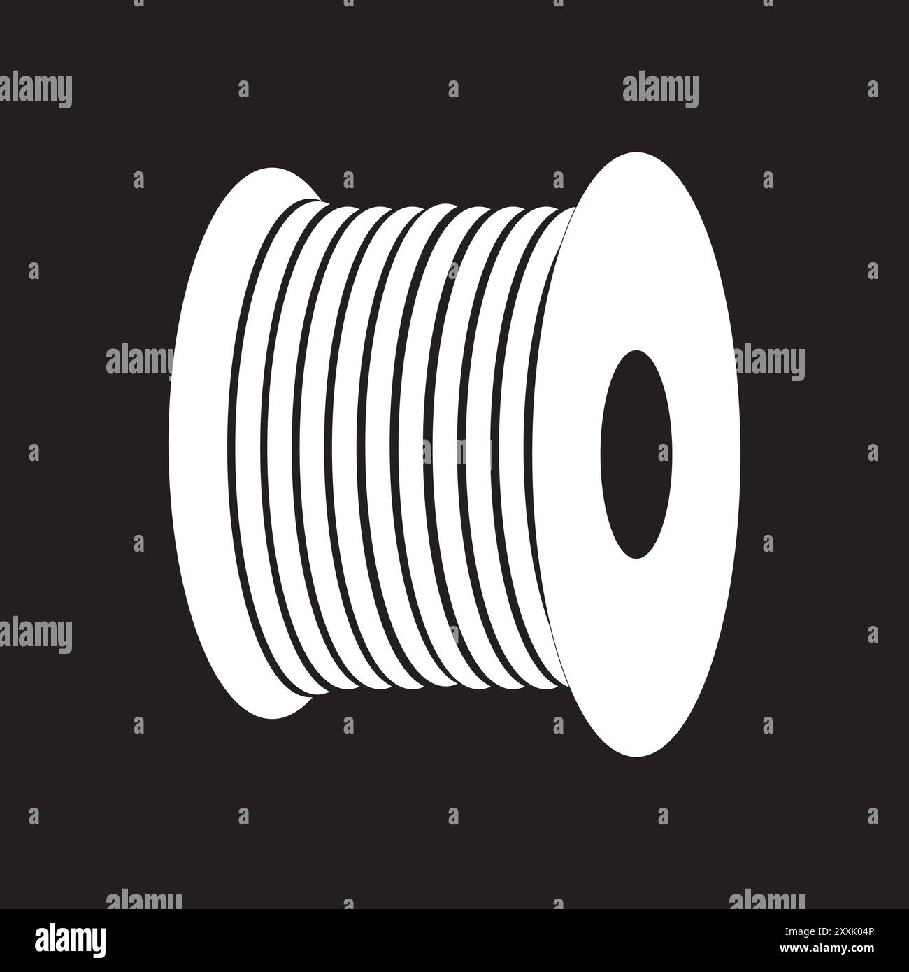 cable roller icon vector illustration logo design Stock Vector