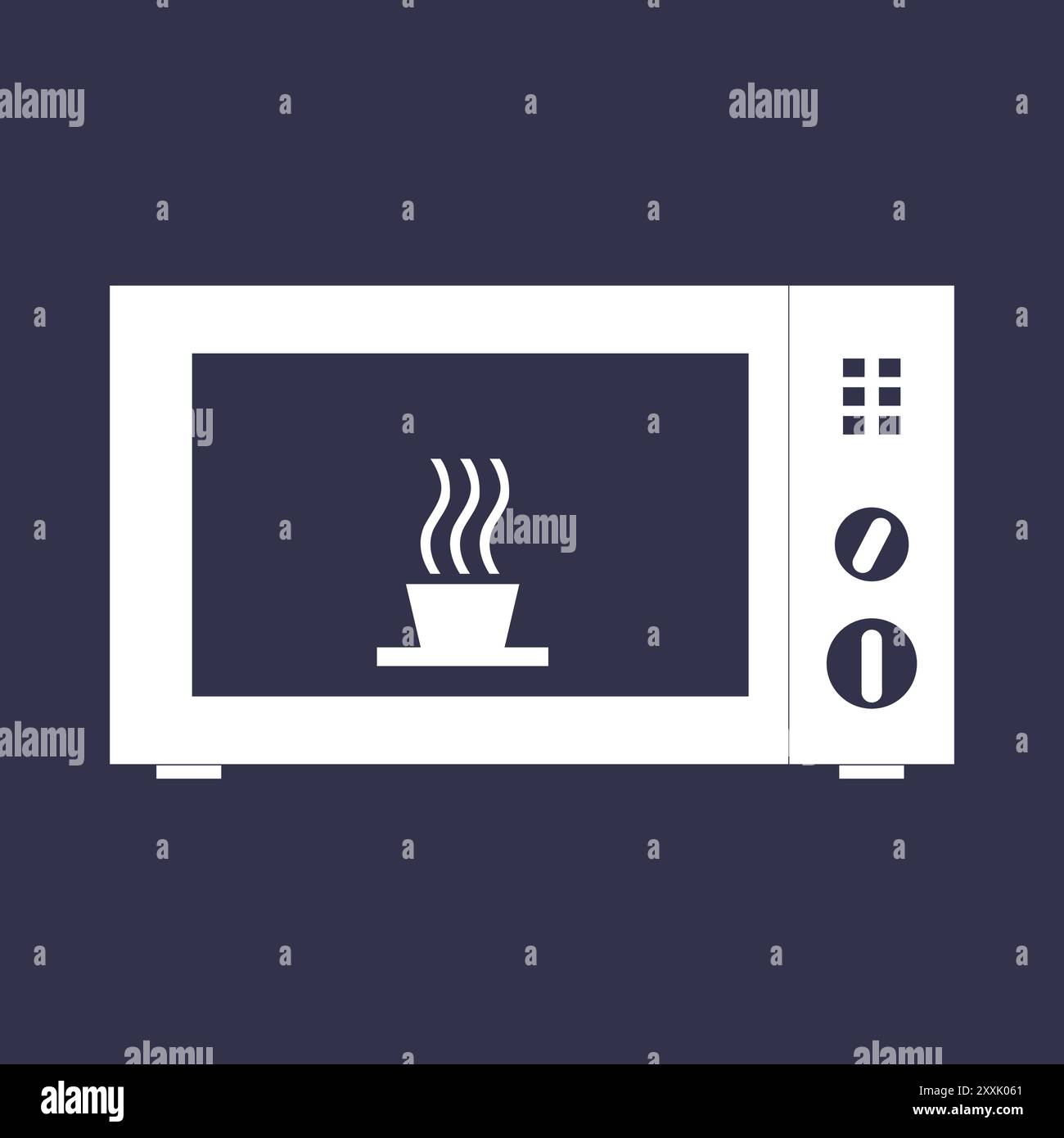 microwave oven icon vector illustration logo design Stock Vector